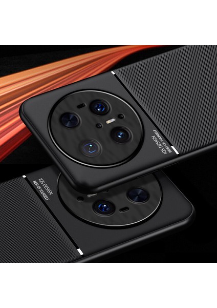 Huawei Mate 70 Kılıfı, Şık Moire Gömülü Demir Plaka Halkasız Braketli Telefon Kılıfı-Siyah (Yurt Dışından) fırsatları