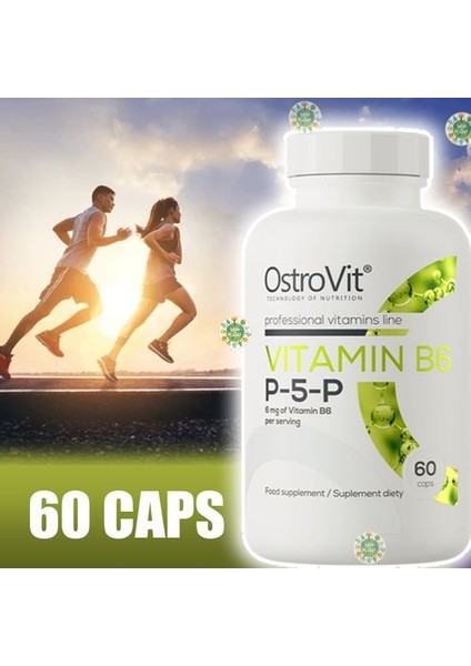 Vitamin B6 12 Mg P-5-P 60 Capsules