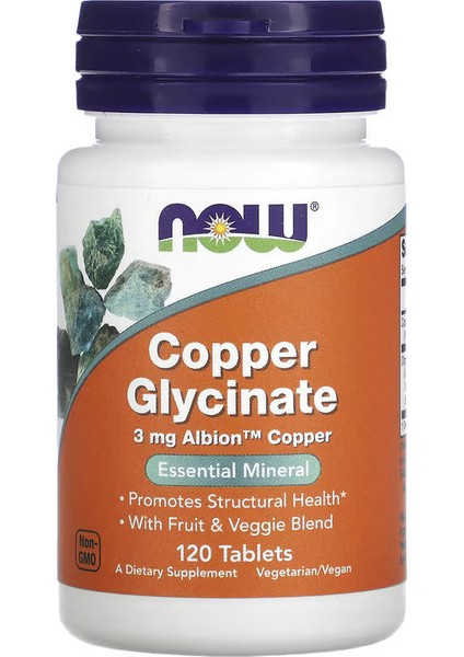 , Copper Glycinate, 3 Mg, 120 Tablet