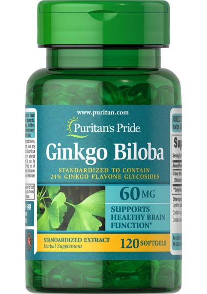 Ginkgo Biloba 60 Mg 120 Caps