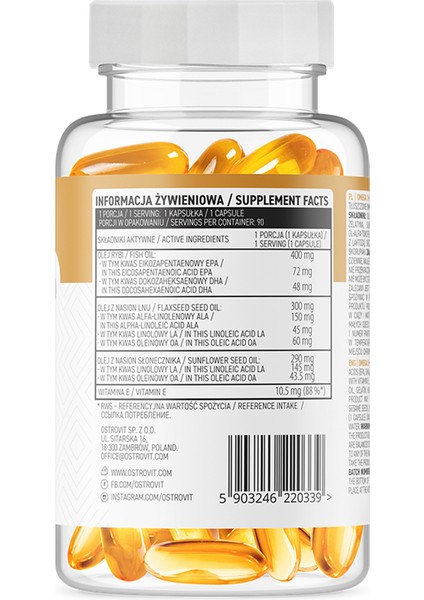 Omega 3 - 3-6-9 90 Caps fiyatları