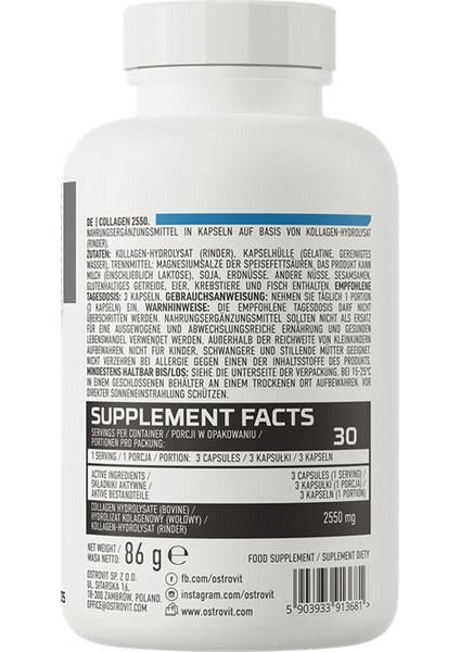 Collagen 2550 Mg 90 Capsules fiyatları