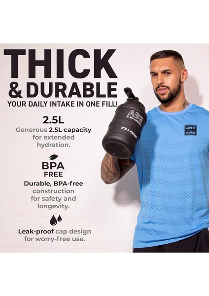 Hydration Abe Jug – 2.5l High Capacity Water Damacana Bottle modelleri