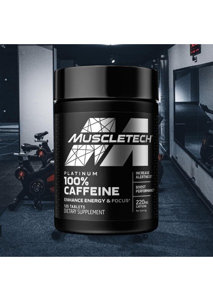 , Platinum 100% Caffeine,(Kafein) 220 Mg, 125 Tablet