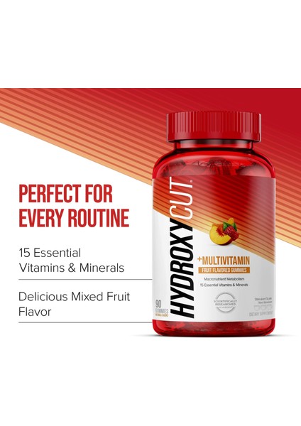 Hydroxycut Vitamin Gummies - 99% Caffeine Free 90 Gummies