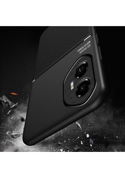 Honor 300 Pro Kılıfı, Şık Moire Gömülü Demir Plaka Halkasız Braketli Telefon Kılıfı-Kırmızı (Yurt Dışından) indirimleri