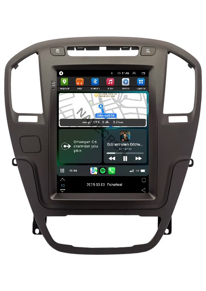 Opel Insıgnıa 2009-12 Tesla Kahverengi Uyumlu Androıd Multimedya Gerçek 2/32 Kablosuz Carplay Geri Görüş Kameralı fiyatları