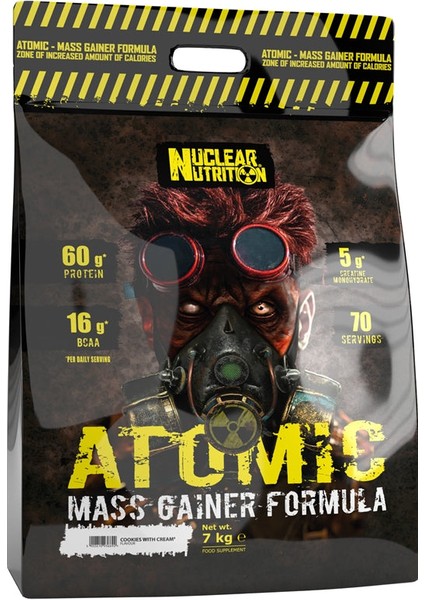Nuclear Nutrition Atomic Mass Gainer Formula 7 kg - 70 Servis