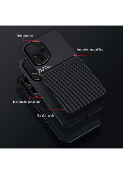 Honor 400 Kılıfı, Şık Moire Gömülü Demir Plaka Halkasız Braketli Telefon Kılıfı-Mavi (Yurt Dışından) fiyatları