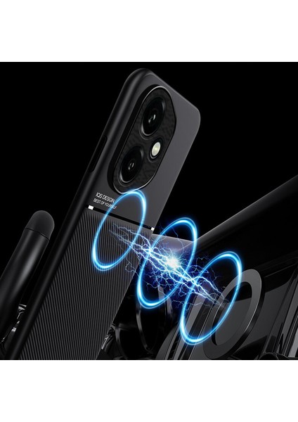 Honor 400 Kılıfı, Şık Moire Gömülü Demir Plaka Halkasız Braketli Telefon Kılıfı-Mavi (Yurt Dışından) modelleri