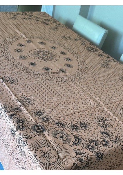 Kolay Temizlenebilir Renkli Çiçek Desenli Dikdörtgen Masa Örtüsü 220X150 cm – Şık, Lüks ve Çeyizlik Model modelleri
