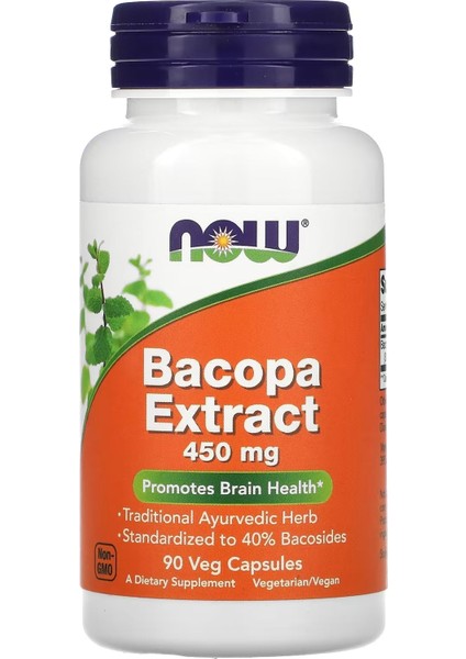 , Bacopa Extract, 450 Mg, 90 Veg Caps