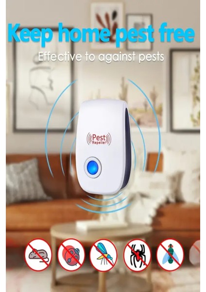 Haşere Fare Sinek Böcek Kovucu Ultrasonik Cihaz Elektrikli Prize Takılır