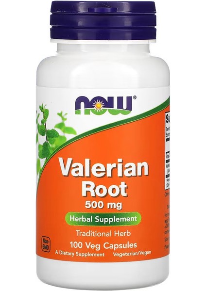 Valerian Root Kedi Otu 500 Mg 100 Veg Capsules