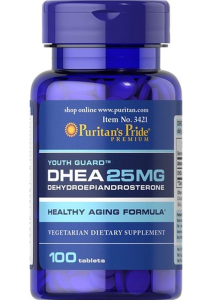 Puritans Pride Dhea 25 Mg 100 Tablet