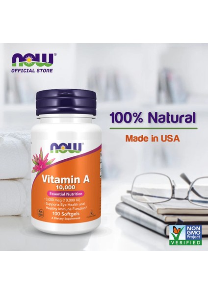 Vitamin A 10,000 Iu 100 Softgels fiyatları