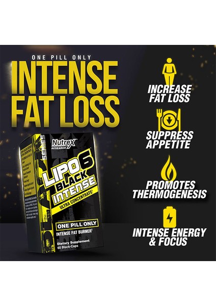 Research Lipo6 Black Intense Ultra Concentrate Thermogenic Belly Fat Burner For Men And Women | Diet Weight Loss Supplement And Appetite Suppressant | 60 Diet Pills fiyatları