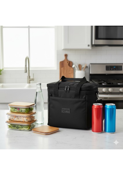 Yemek Taşıma Çantası, Termos Çanta, Sıcak Soğuk Yalıtımlı, Piknik ve Beslenme Çantası 10 Litre