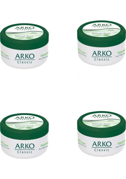 4 Adet Arko Classic Naturel El Kremi 150ML (4887)