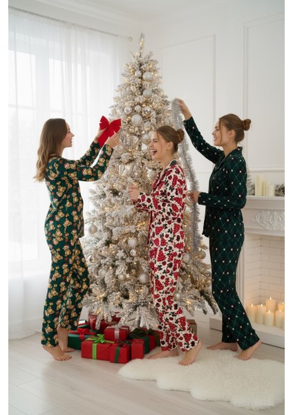 Kadın Gömlek Yaka Önden Düğmeli Saten Biyeli Göğüs Cepli Ince Süet Kışlık Uzun Kol Pijama Takımı modelleri