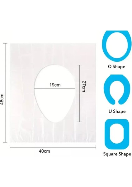 Hijyenik Tek Kullanımlık Klozet Kapağı Poşeti 50 Adet POŞETLİ (3791) indirimleri