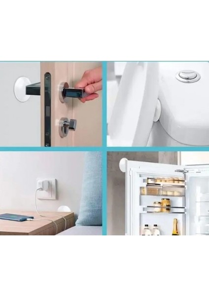 Şeffaf Silikon Mobilya ve Kapı Durdurucu Darbe Pedi 6 lı (3791) fırsatları