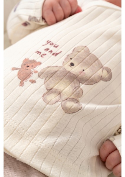 %100 Organik Pamuk You And Me Ayıcık 5 Parça Hastane Çıkış Seti fiyatları