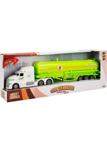 Sesli ve Işıklı Sürmeli Oyuncak Yakıt Tankeri Maxx Wheels 1:50 Araba indirimleri