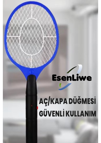 Şarjlı Sinek Raketi Yeni Nesil Uv Işıklı Elektrikli Sivrisinek Öldürücü Raket