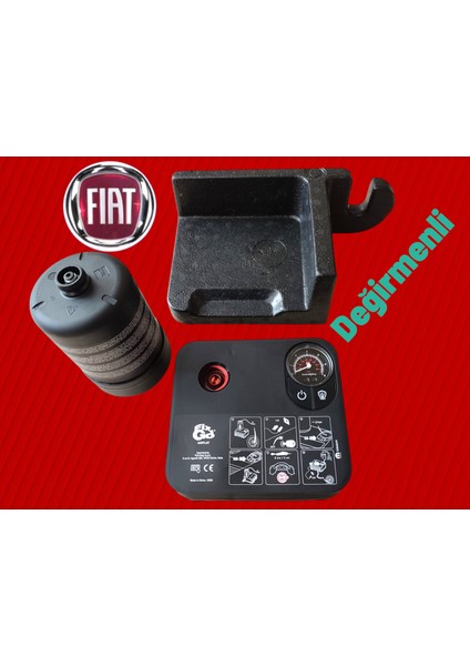 Fıat Unıversal - Tüm Modeller Için Uyumlu Lastik Tamir Kit Sıvısı ve Kompresörü-Cantalı