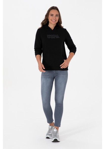 Kadın Siyah Sweatshirt 50313566-VR046 fırsatları