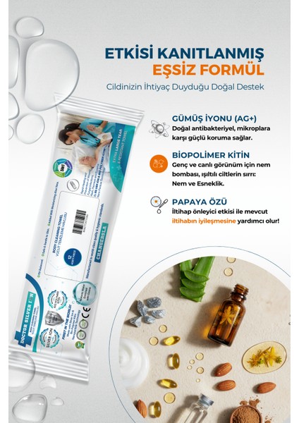 Gümüş Iyonlu Kremli Vücut Temizleme Havlusu – 12’li x 3 Paket (36 Adet) fiyatları