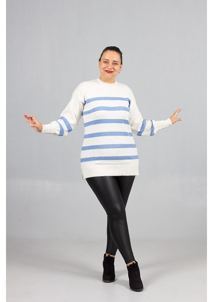 Konfor ve Stili Birleştiren Tasarım: Yan Çizgili Sakallı Triko indirimleri