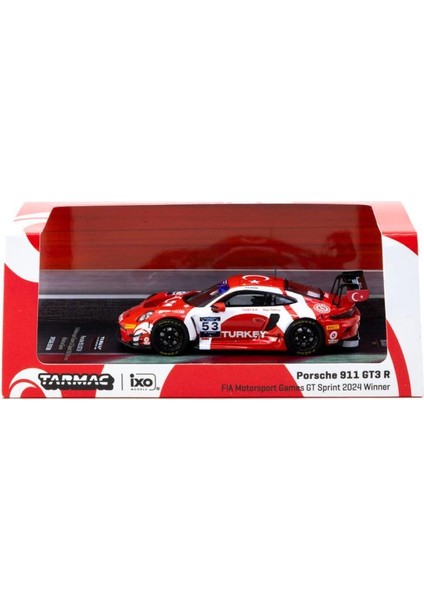 x Diecast Turkey Porsche 911 Gt3 R / Fıa Motorsport Games Gt Sprint 2024 Winner Model Araba modelleri