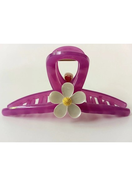 Claire's Çiçekli Mandal Toka (Mor) fiyatları