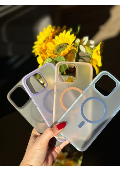 IPHONE 15 Promax Magsafe/premium Silikon Mat Kılıf