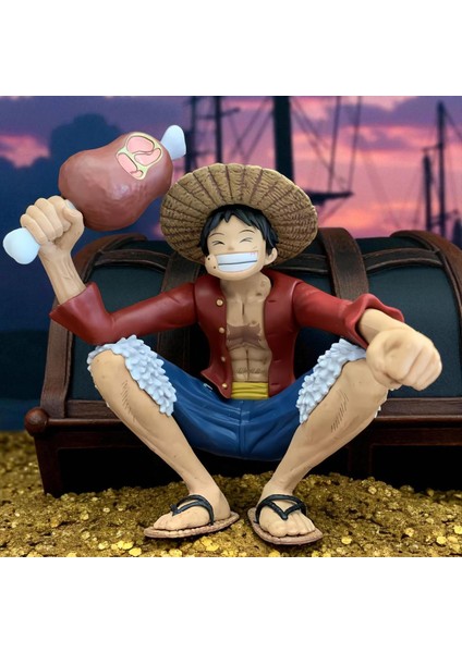 One Piece Monkey D. Luffy Anime Figür 15 cm Dekoratif Koleksiyon Biblo Oyuncak Model Gençlere Hediye modelleri