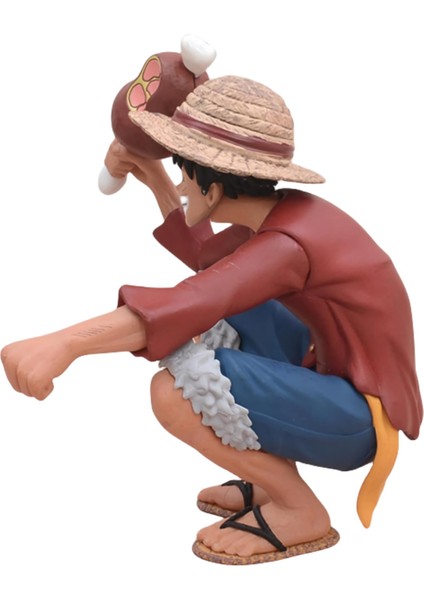 One Piece Monkey D. Luffy Anime Figür 15 cm Dekoratif Koleksiyon Biblo Oyuncak Model Gençlere Hediye fırsatları