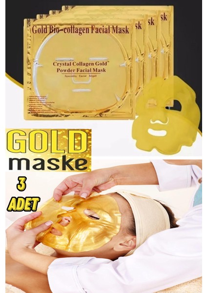 Göz Altı Aydınlatıcı, Sıkılaştırıcı,onarıcı Altın Tozu(Gold ) ve Kalojen Maskesi