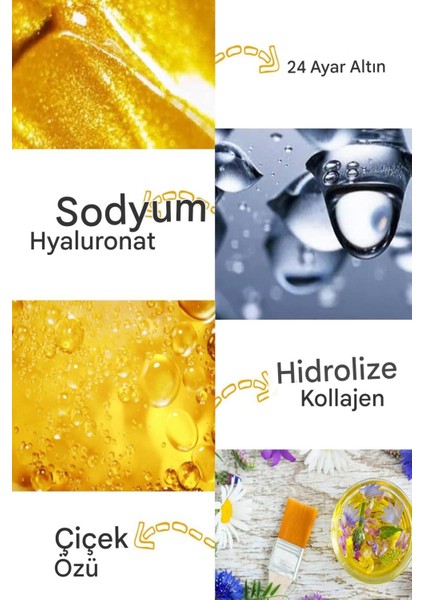 Göz Altı Aydınlatıcı, Sıkılaştırıcı,onarıcı Altın Tozu(Gold ) ve Kalojen Maskesi fırsatları