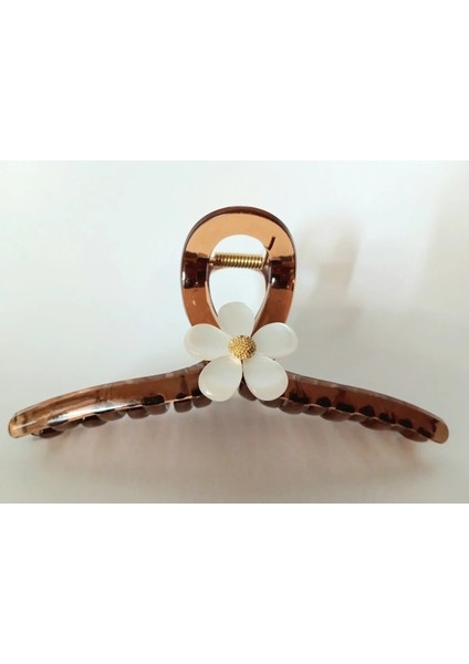 Claire's Çiçekli Mandal Toka (Kahve)