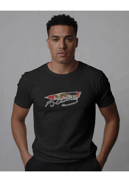 Mustafa Kemal Atatürk Baskılı Oversize Tişört %100 Pamuk - Unısex Kadın Erkek Tshirt Imza Baskılı fiyatları