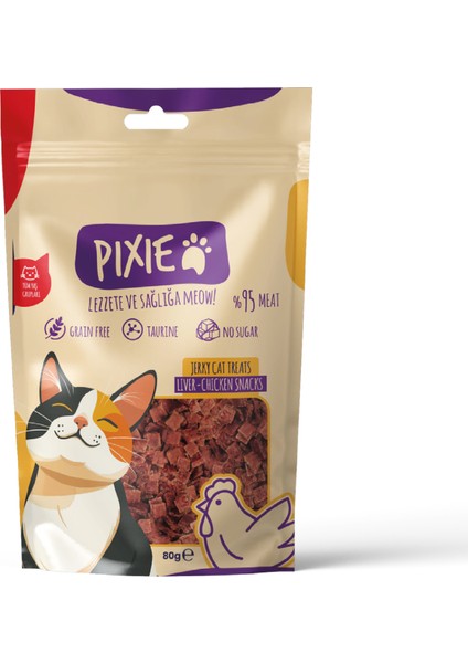 Tavuk Ciğer Kedi Ödül Maması 2 x 80 gr