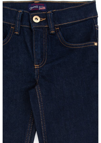 Kız Çocuk Koyu Mavi Pantolon (Jean) 50317873-DN0023 fırsatları