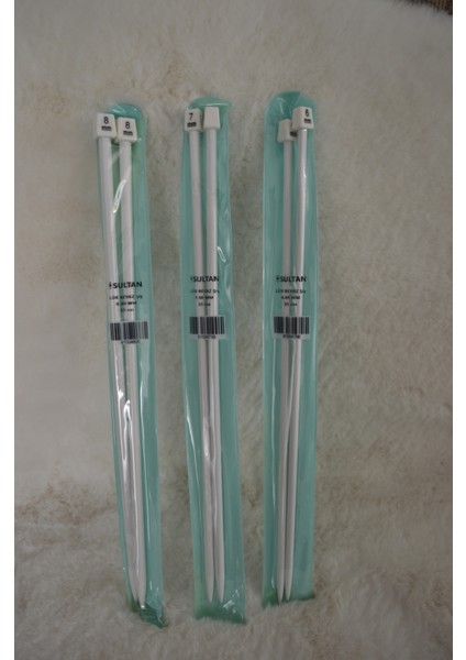 Lüx Beyaz Şiş (35 Cm) – 6 No – 7 No – 8 No