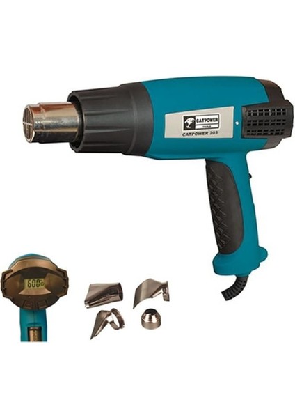 Catpower 203 Dijital Sıcak Hava Tabancası 2000 Watt