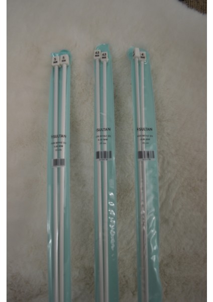 Lüx Beyaz Şiş (35 Cm) – 4 No – 4,5 No – 5 No