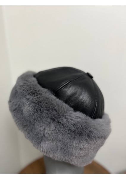 Unisex Kışlık %100 Hakiki Deri Peluş Kalpak Şapka Standart fiyatları