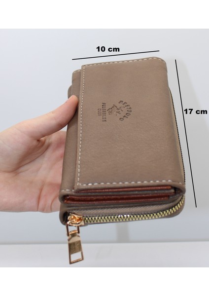Vizon Bozuk Para Gözlü Bol Kartlıklı Büyük Kadın Cüzdanı 005