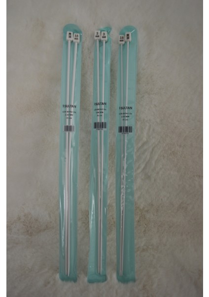 Lüx Beyaz Şiş (35 Cm) – 2,5 No – 3 No – 3,5 No